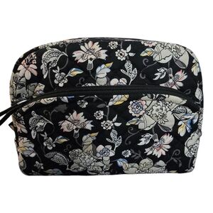 Vera Bradley Iconic Medium Cosmetic Bag Holland Garden Floral Quilted Cotton